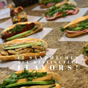 Khao jee pate/banh mi sandwiches
