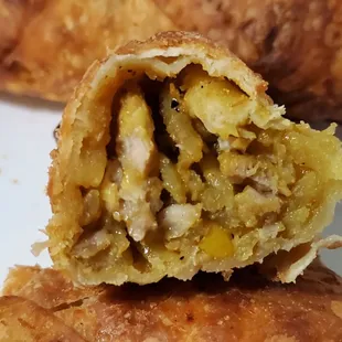 Curry Eggrolls (chicken inside)
