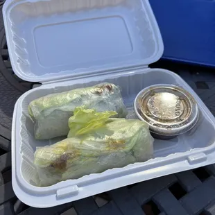 a plate of lettuce wrapped in lettuce