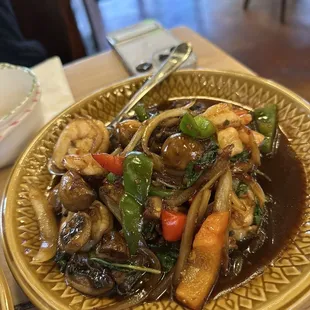 Shrimp stir fry