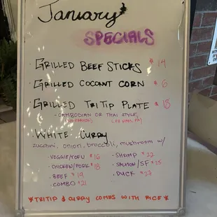 January 2025 specials