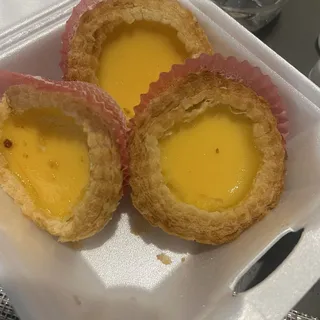 L5. Three Piece Egg Custard Tart