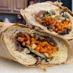 Grilled Beef Banh mi!