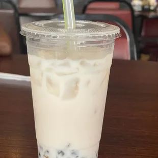 Peach Milk Tea Boba