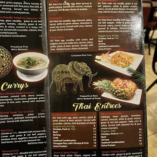 ramen and noodles, menu