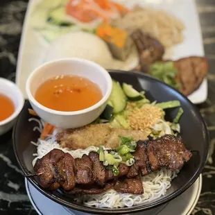 Vermicelli Bowl (B4. Bun Heo Nuong Cha Gio)