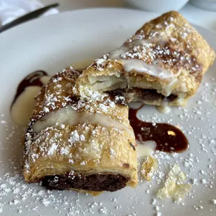 two pastries on a plate