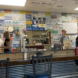 customers at the counter