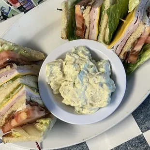 Club and Potato Salad