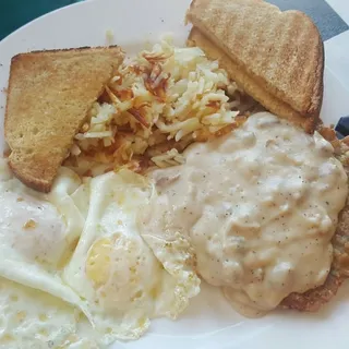 Chicken Fried Steak & Eggs