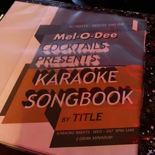 Song book