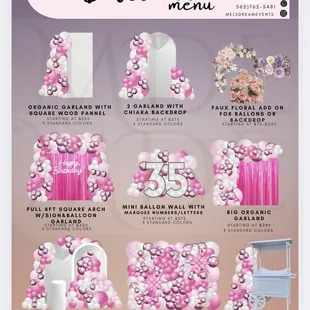 Balloon decoration price guide