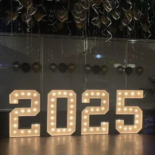 Marquee number rentals