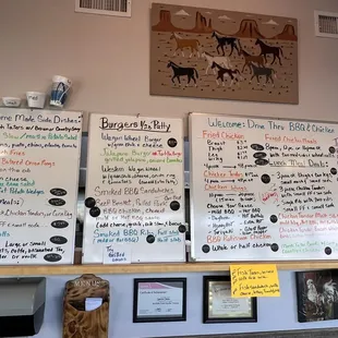 Picture of full menu.