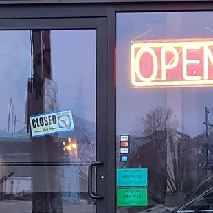 7:18 pm on a Sunday, not really open