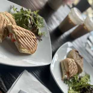 Turkey sandwich &amp; Le Prosciutto Mozza sandwich