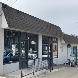 the front of the restaurant