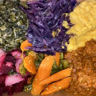 Mela's Vegetarian Platter (always my go-to at Ethiopian restaurants-- did not disappoint!)