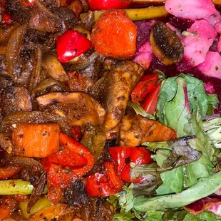 Veggie Tibs.  So delicious with the right amount and blend of flavors/spices!