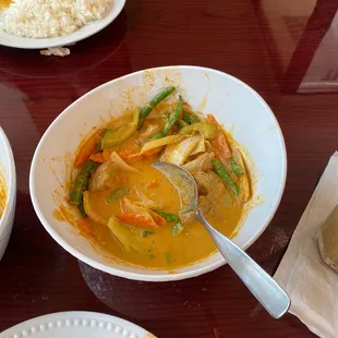 Mock Duck Curry - very good!!