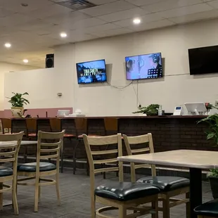 the interior of the restaurant