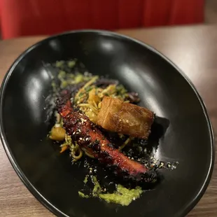 a plate of food on a table