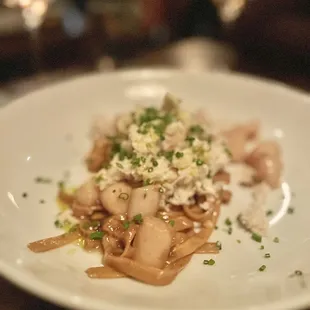 Crab Fettuccine (non-cream base more savory)