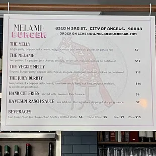 New lunch menu. Available from 11am to 2pm