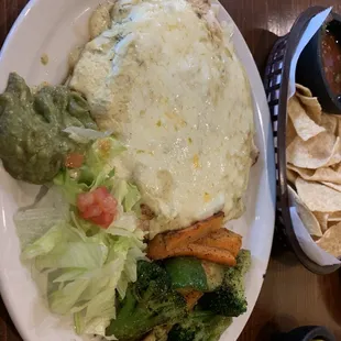 Pablano chicken and grilled veggies