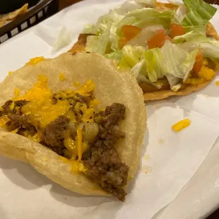 Chalupa and puffy taco