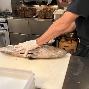 Fresh from the sea grouper!