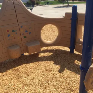 Inside the ship hull.