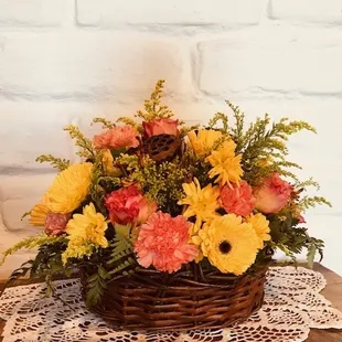 Crisp Autumn Morning Basket with the modifications I asked for. Beautiful!