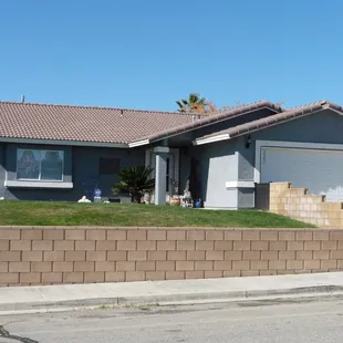 a house in a residential area
