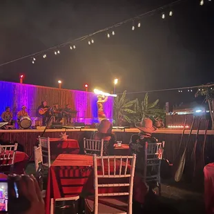 Awesome fire knife dancers!