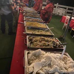 Buffet line