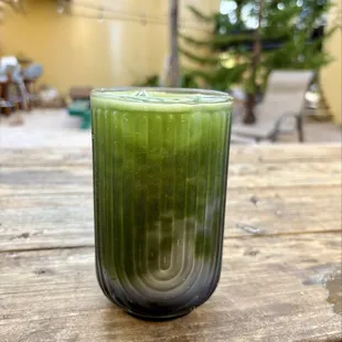 Purple Drink - matcha, coconut milk, lavender and butterfly pea flowers