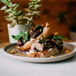 Miso Mushroom Toast