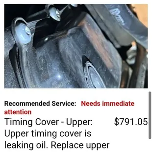 Estimate  of repairs needed from Audi Dealership of El Paso  to be checked out it cost over 1,000.00 for service.