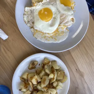 Breakfast scramble with home fries