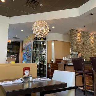 interior, sushi and sashimi