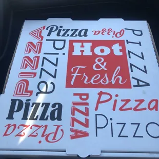 Carryout pizza to go