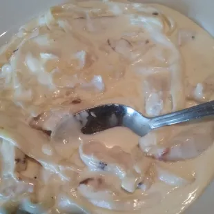 Chicken fettuccini, yum!