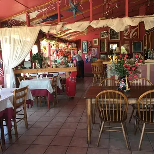 the interior of a restaurant