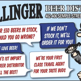 Follow us on Twitter &amp; Facebook for free beer samplings &amp; new seasonals in stock.