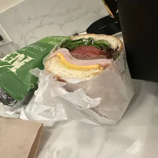 Turkey on French roll