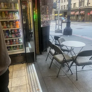 Outdoor seating