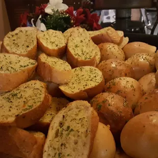Homemade Garlic bread and Yesty Rolls