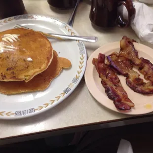 All you can eat pancakes and bacon