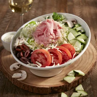 Chef Salad with Wine